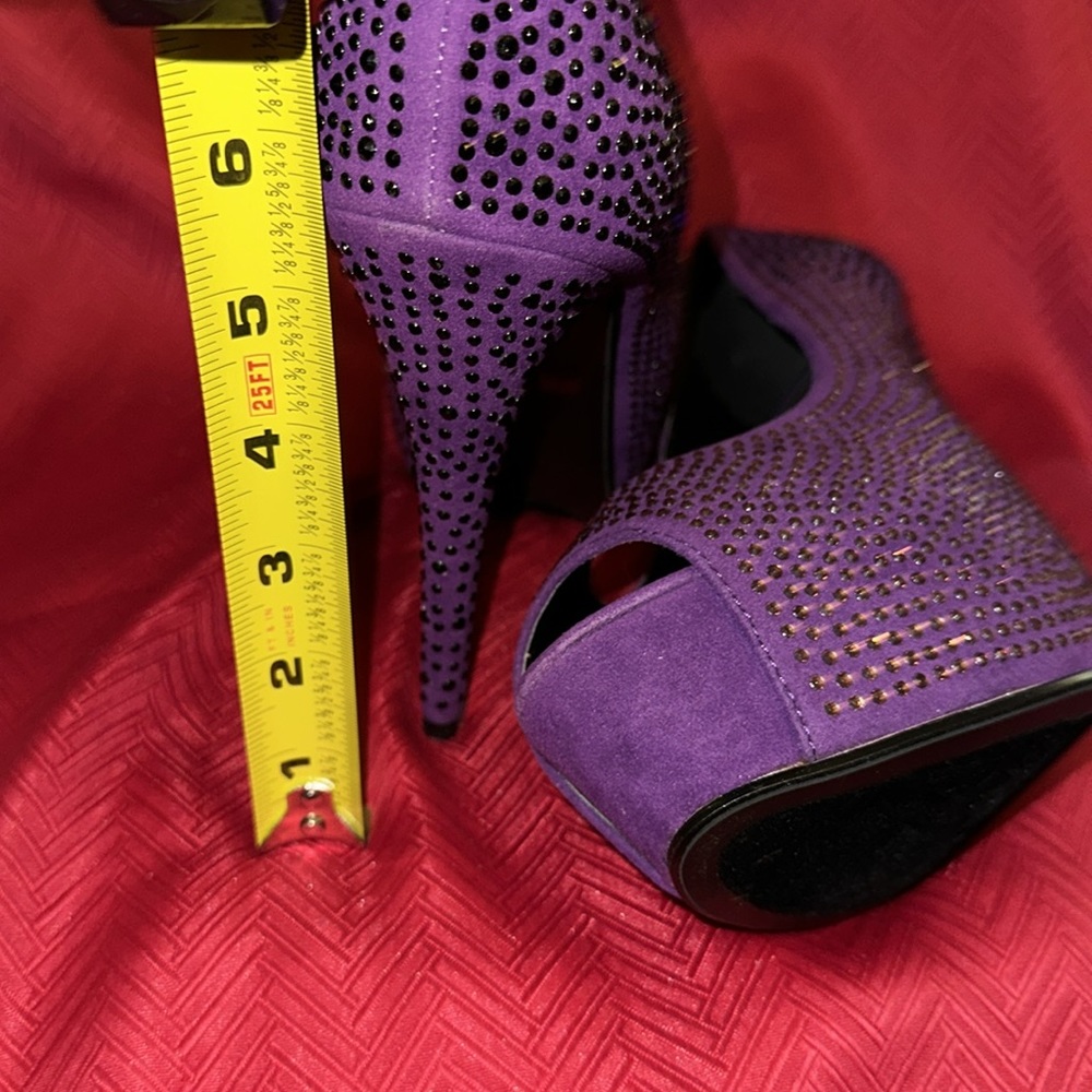 Red Circle 5.5” Purple Platform Stilettos. Size 9 - Picture 3 of 5